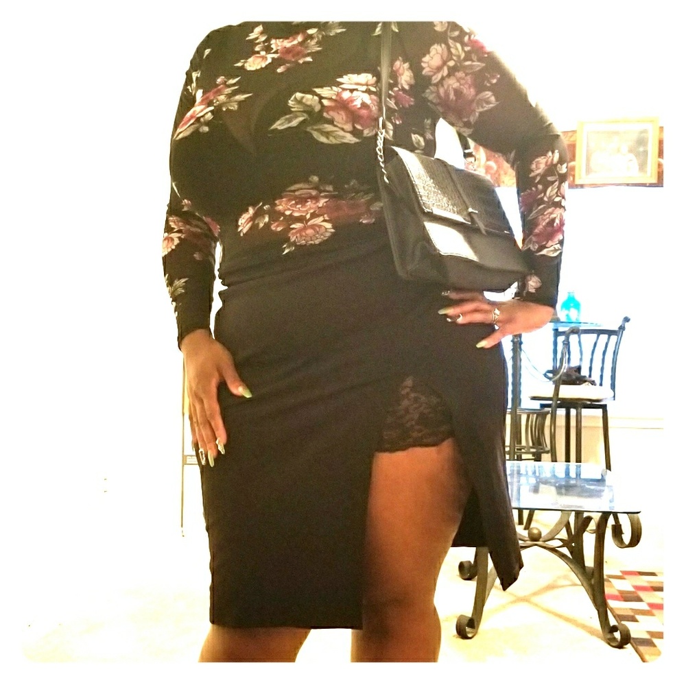 Black Sheer Top